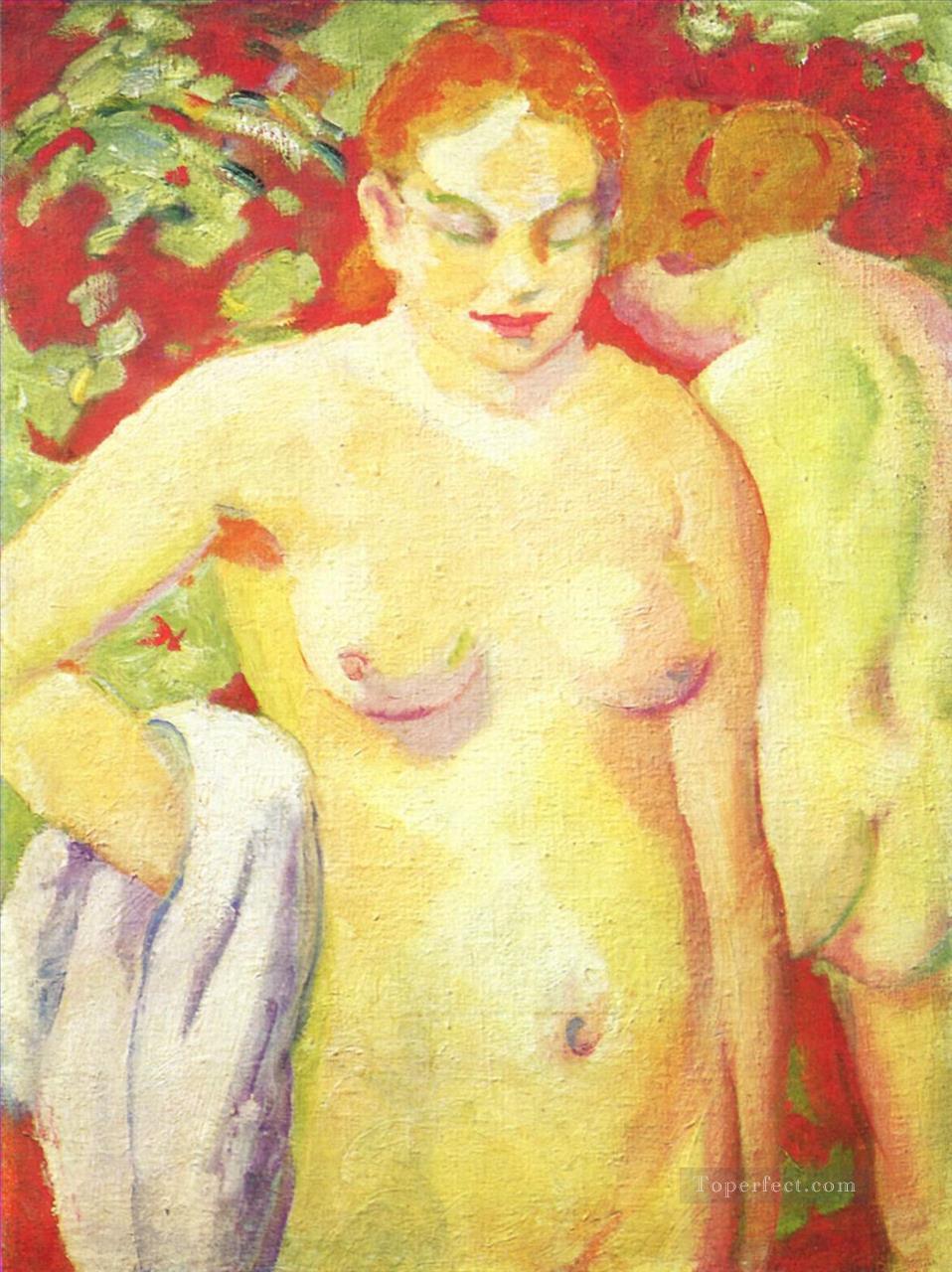 Akteauf Zinnober Abstract Nude Oil Paintings